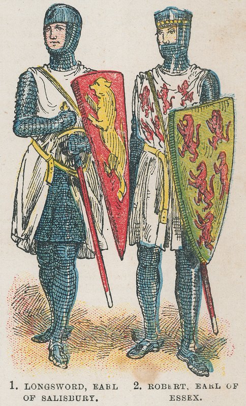 Longsword, jarl af Salisbury; Robert, jarl af Essex af English School