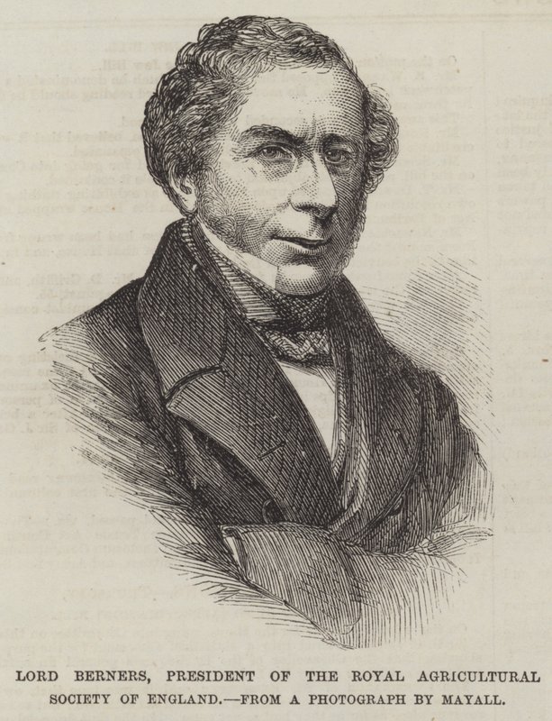 Lord Berners, præsident for Royal Agricultural Society of England (gravering) af English School