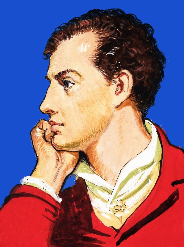 Lord Byron af English School