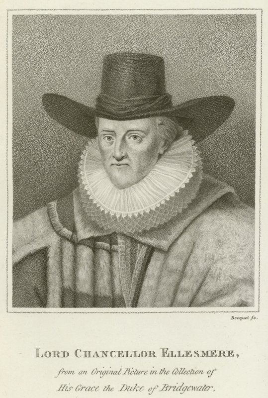 Lord Chancellor Ellesmere (gravering) af English School