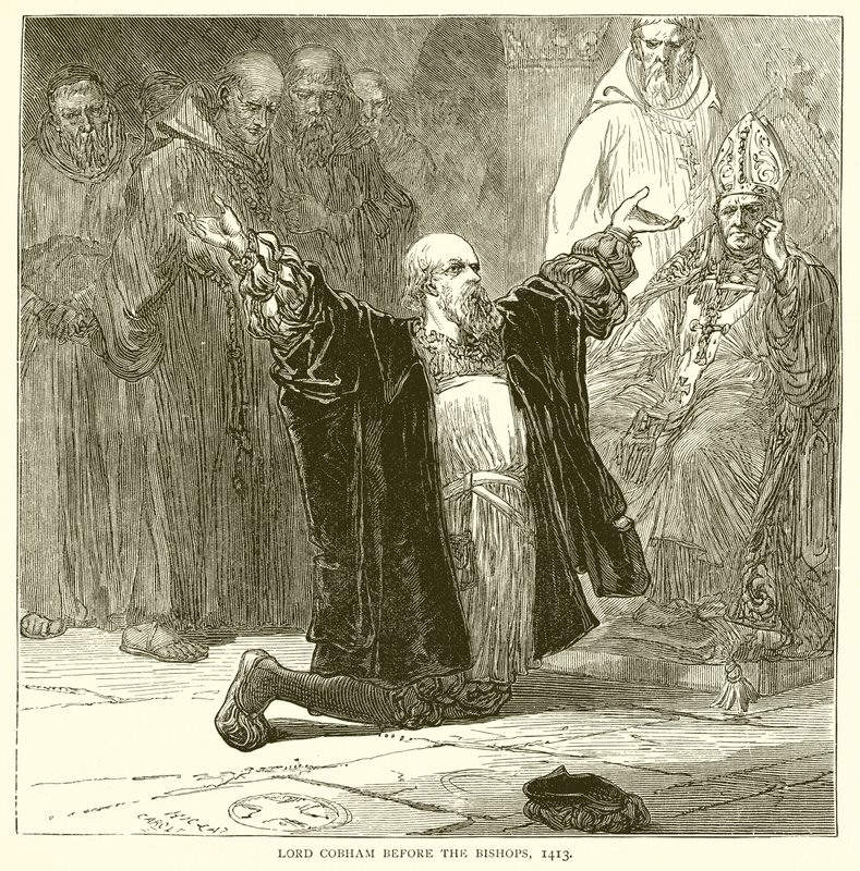Lord Cobham før biskopperne, 1413 af English School