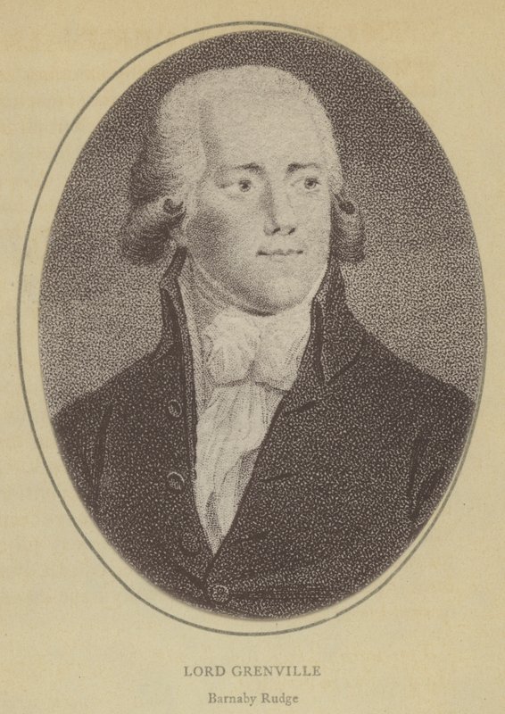 Lord Grenville, Barnaby Rudge (litho) af English School