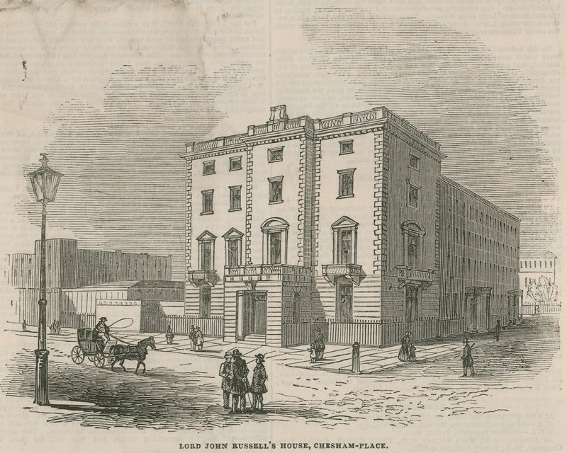 Lord John Russells House, Chesham Place, Belgrave Square af English School