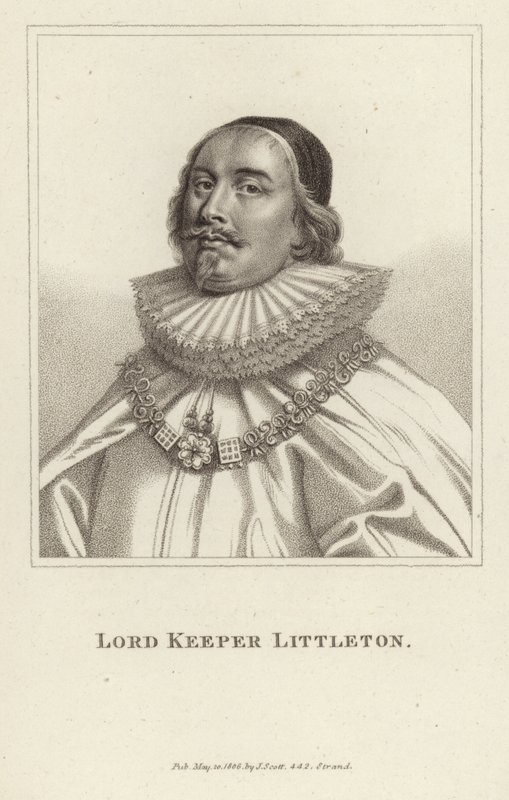 Lord Keeper Littleton af English School