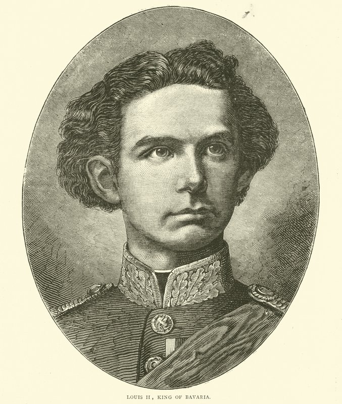 Ludvig II, konge af Bayern, oktober 1870 af English School