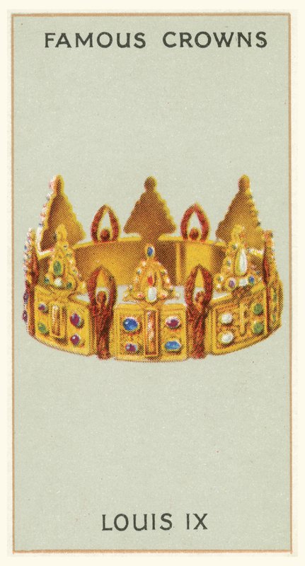Ludvig IX (chromolitho) af English School
