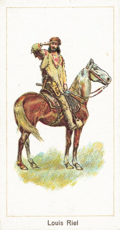 Louis Riel (chromolitho) af English School