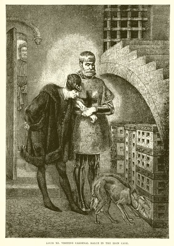 Louis XI besøger kardinal Balue i jernalderen af English School