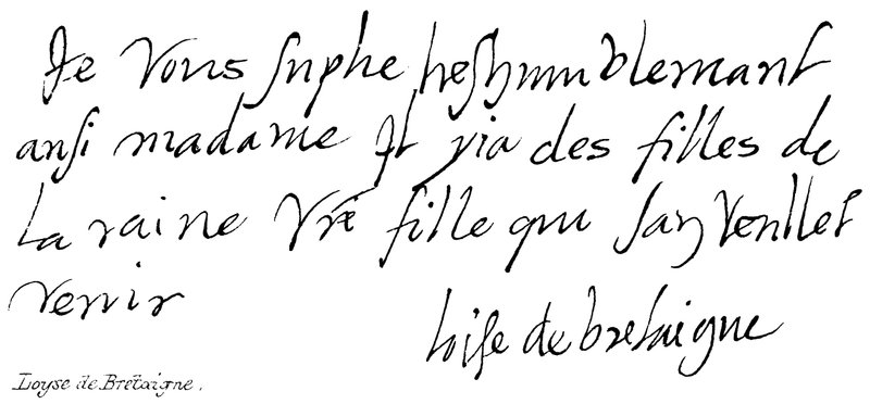 loise de bretaigne af English School