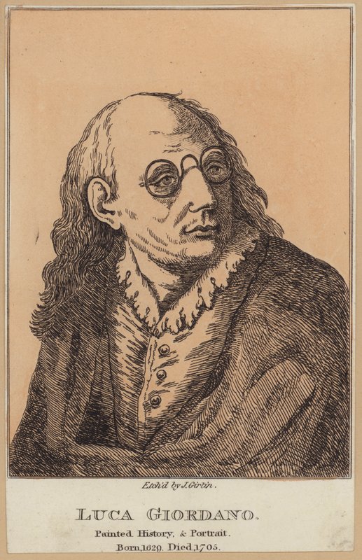 Luca Giordano, italiensk maler og grafiker (ætsning) af English School