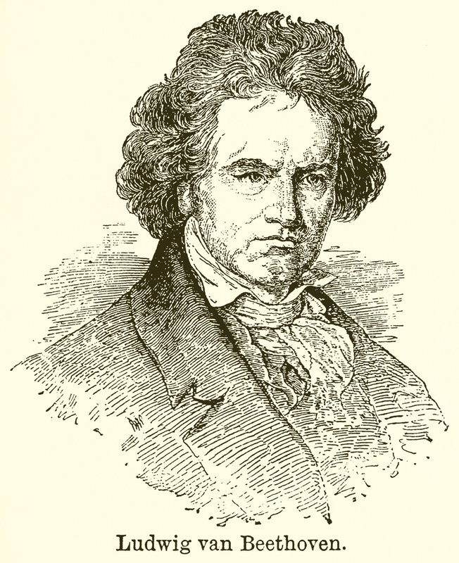 Ludwig van Beethoven af English School