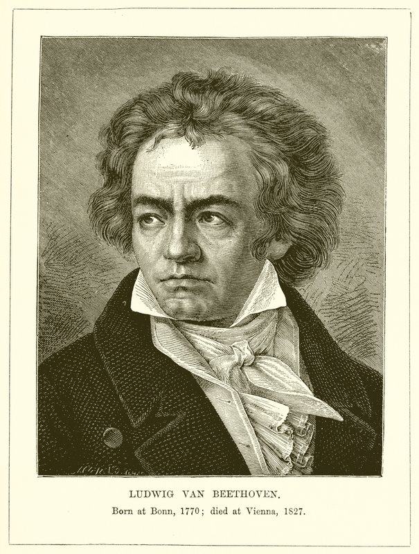 Ludwig van Beethoven af English School