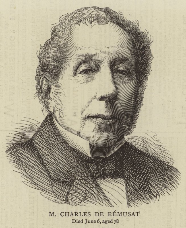 M Charles de Remusat (gravering) af English School