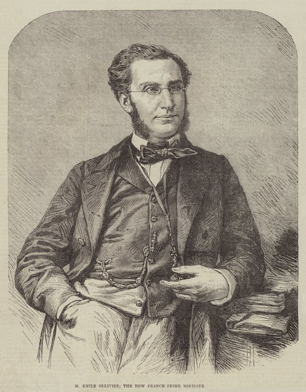 M Emile Ollivier, den nye franske premierminister (gravering) af English School