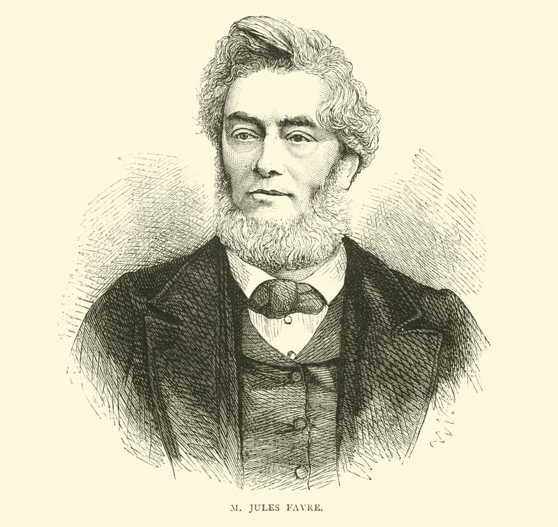 M Jules Favre, september 1870 af English School