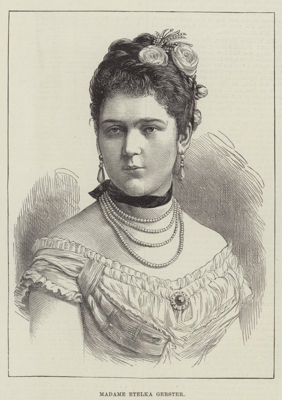 Madame Etelka Gerster (gravering) af English School