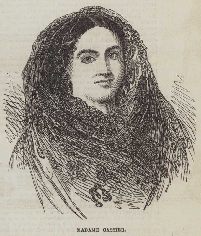 Madame Gassier (gravering) af English School