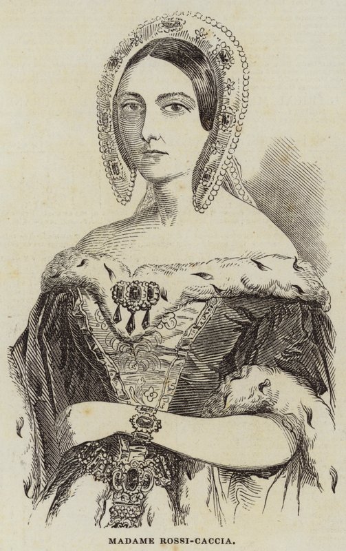 Madame Rossi-Caccia (gravering) af English School