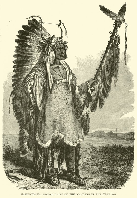 Mah-to-toh-pa, anden chef for mandanerne i år 1883 af English School