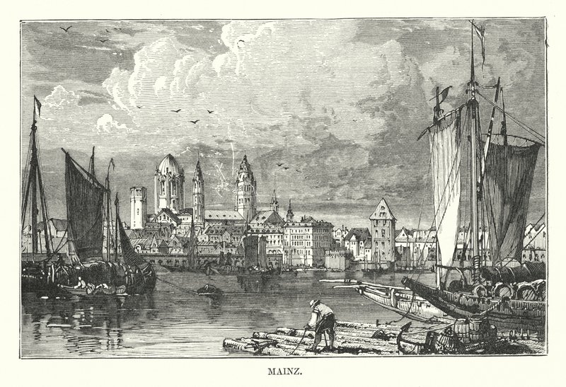 Mainz (gravering) af English School