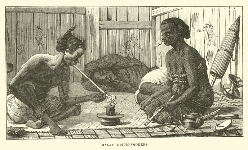 Malay opium-rygere af English School