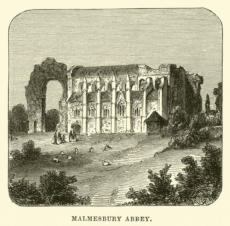 Malmesbury Abbey  af English School