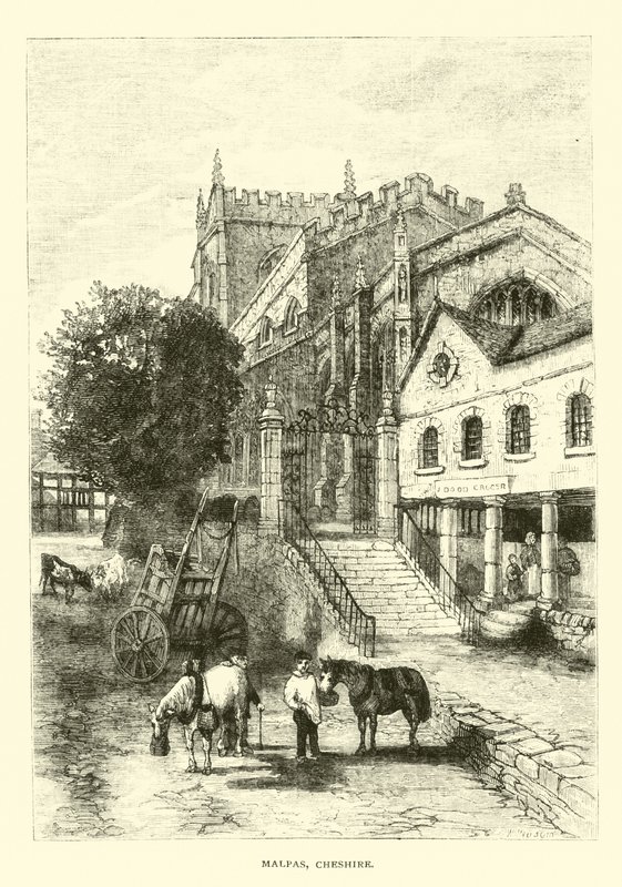 Malpas, Cheshire af English School