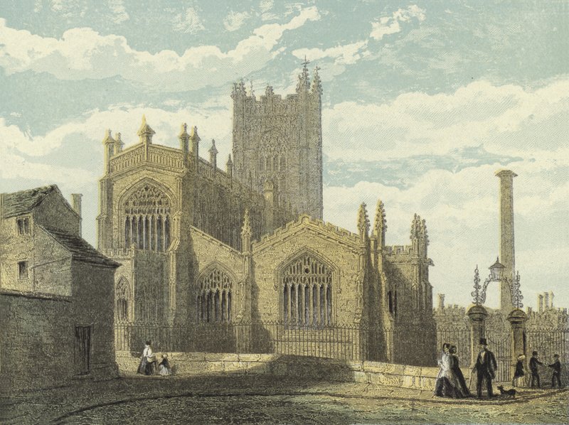 Manchester Cathedral, North East View af English School