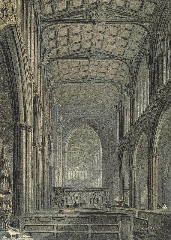 Manchester Cathedral, Udsigt fra West End of Nave af English School
