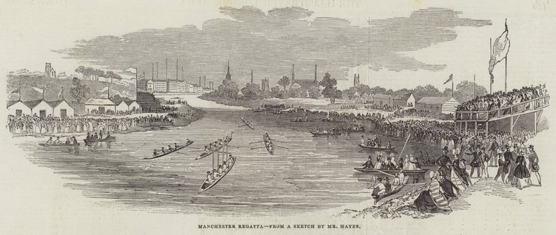 Manchester Regatta (gravering) af English School