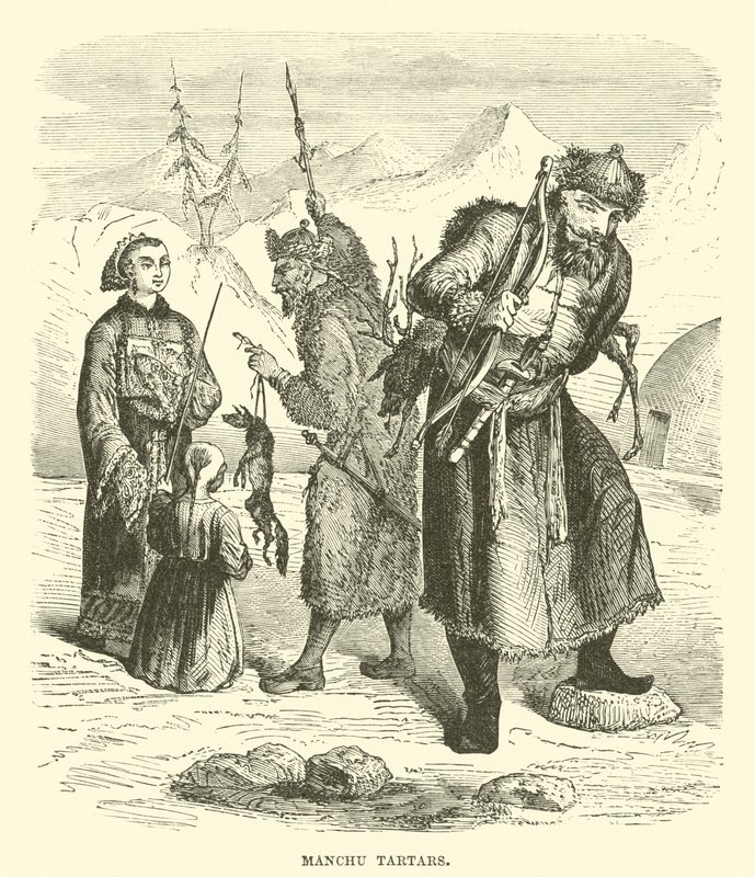 Manchu tartars  af English School
