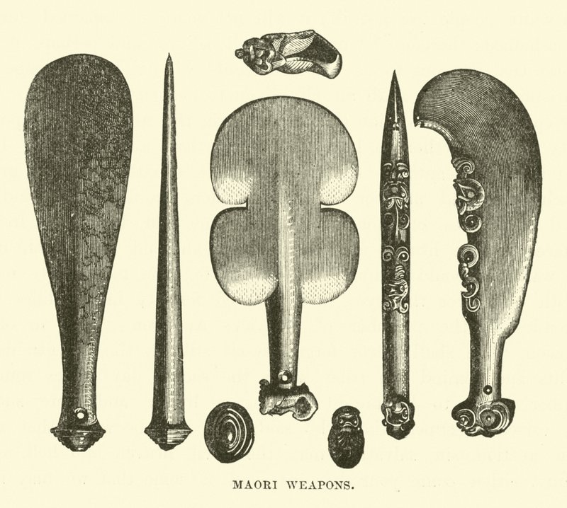 Maori våben af English School
