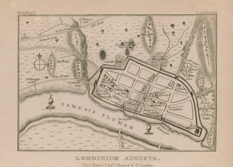 Kort over det romerske London af English School