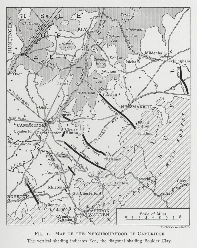 Kort over kvarteret Cambridge (gravering) af English School
