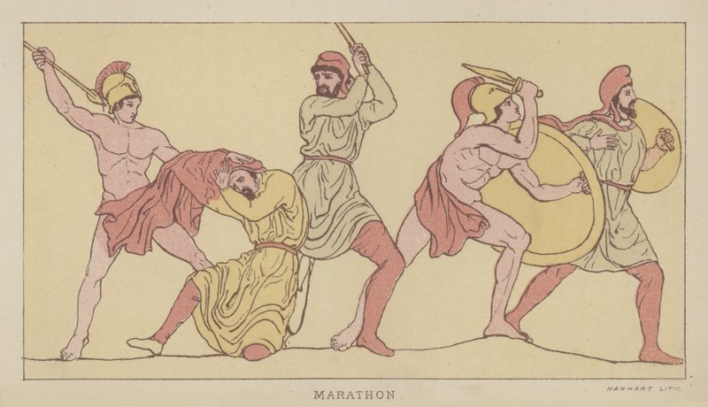 Marathon (farve litho) af English School