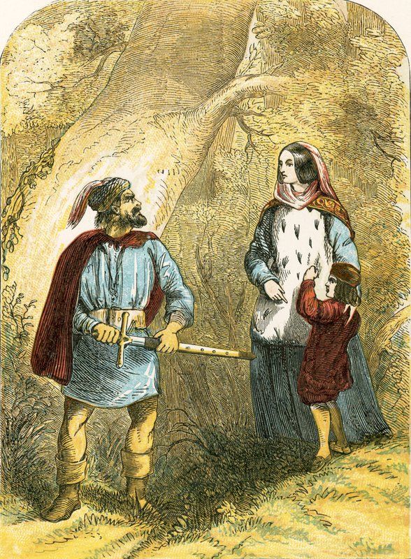 Margaret af Anjou og hendes søn møder røveren i skoven af English School