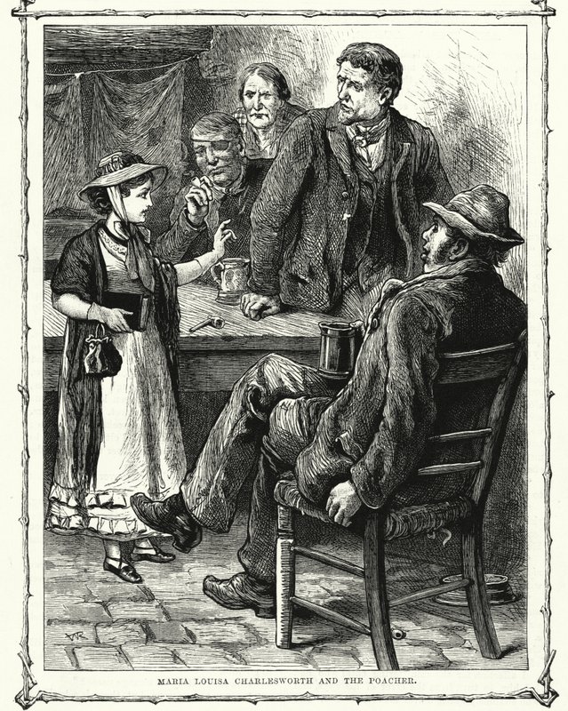 Maria Louisa Charlesworth og krybskytten (gravering) af English School