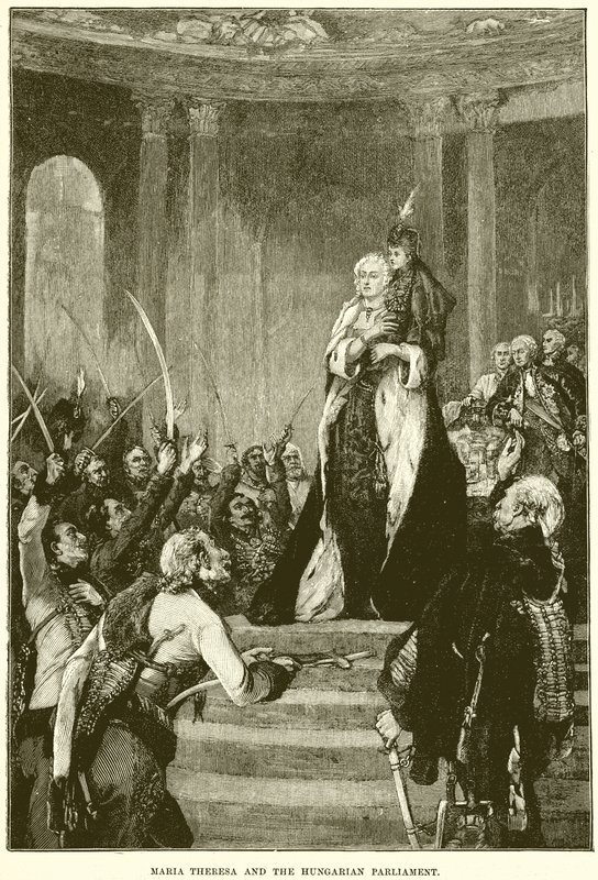Maria Theresa og det ungarske parlament af English School