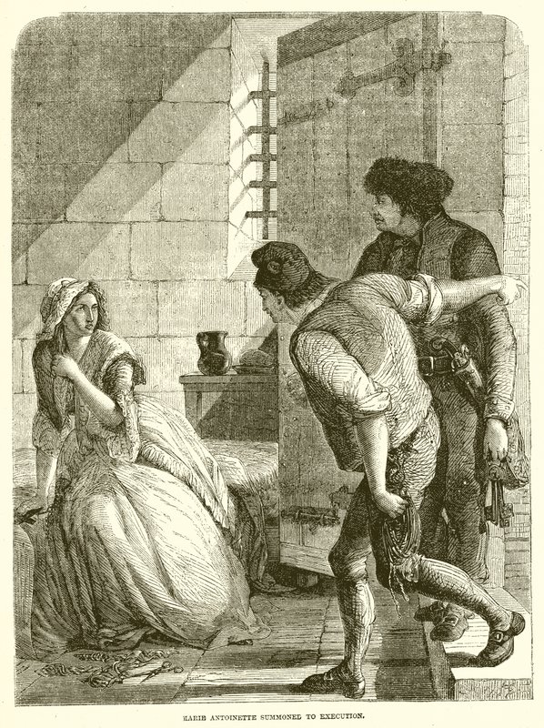 Marie Antoinette indkaldt til henrettelse af English School