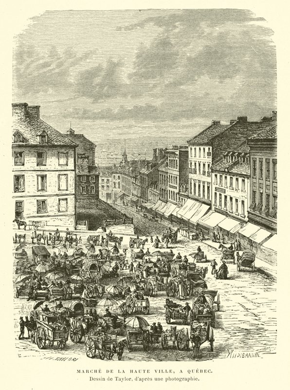 Market of the Upper Town, Quebec City, Canada af English School