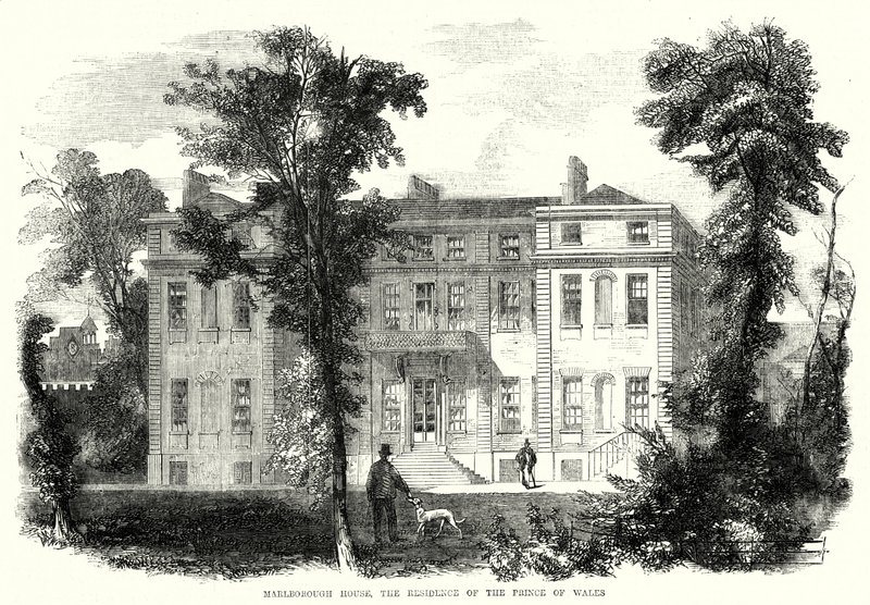 Marlborough House, residensen for prinsen af Wales (gravering) af English School
