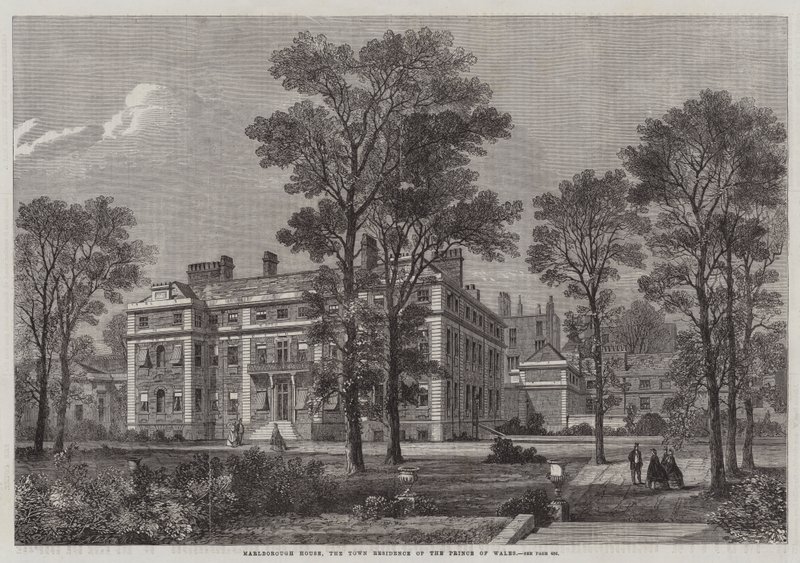 Marlborough House, byresidensen for prinsen af Wales (gravering) af English School