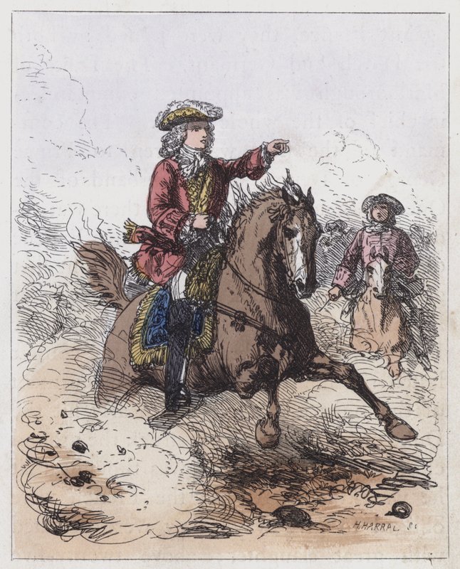 Marlborough at Blenheim (farvet gravering) af English School