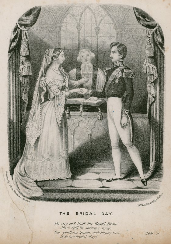 Ægteskab mellem dronning Victoria og prins Albert, 10. februar 1840 af English School