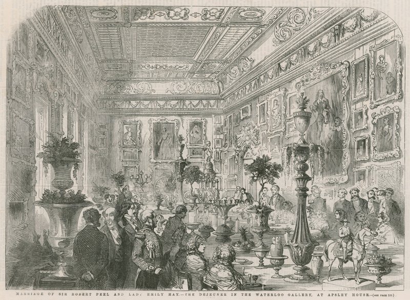 Ægteskab mellem Sir Robert Peel og Lady Emily Hay af English School