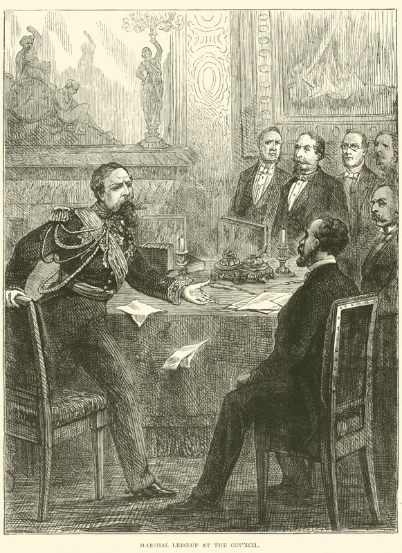 Marskal Leboeuf ved rådet, 1870 af English School