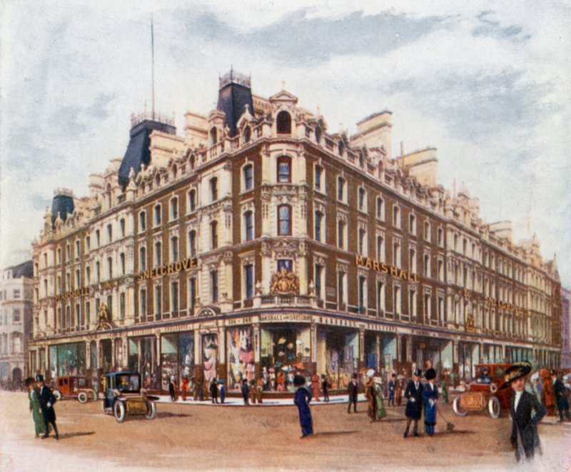 Marshall & Snelgrove, Oxford Street og Vere Street af English School