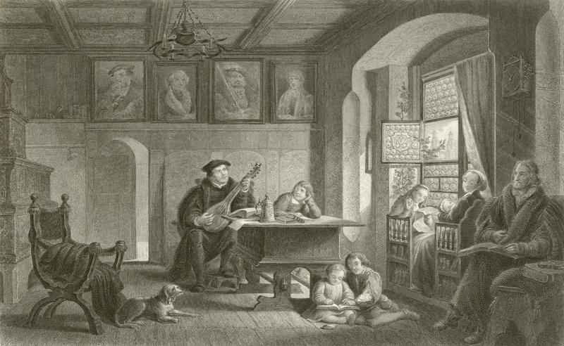 Martin Luthers hjem i Wittenberg af English School