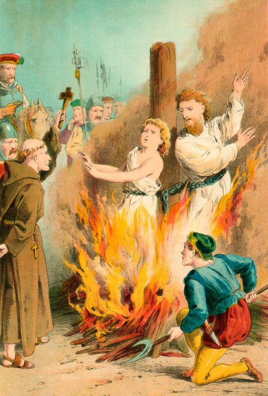 Martyrdom of Bradford and Leaf af English School