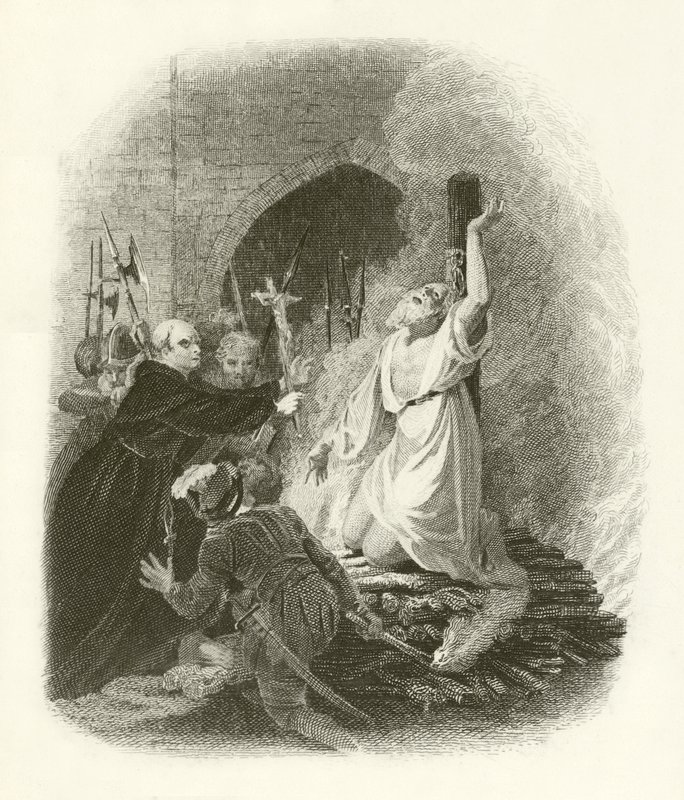 Cranmers martyrium af English School